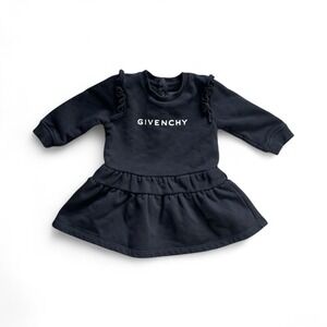 Givenchy Baby Girls Black Dress Bodysuit Romper Size 9M